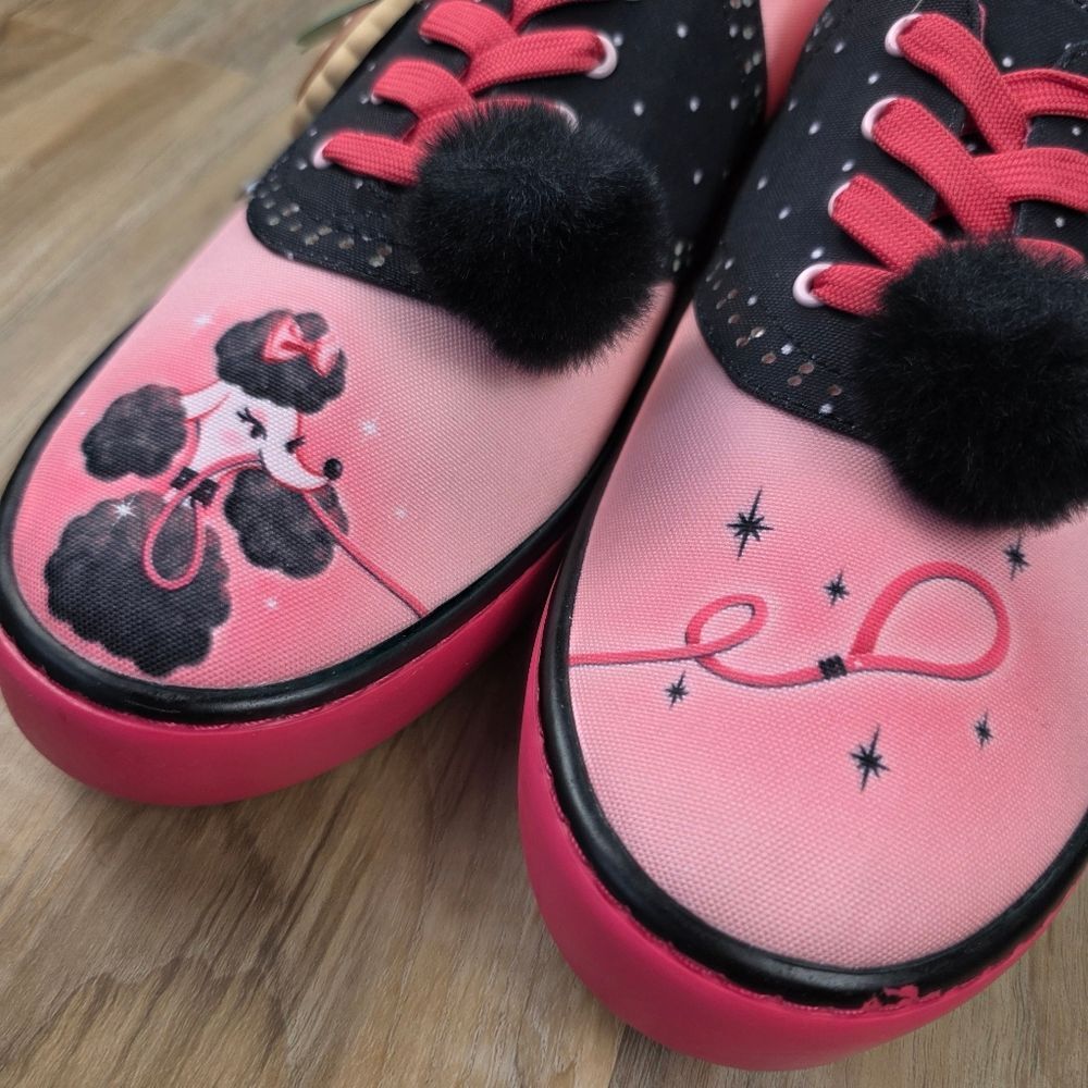 🩵NIB Hot Chocolate Canvas Poodle Perfect Unisex Sneakers Size 8 - Picture 9 of 14